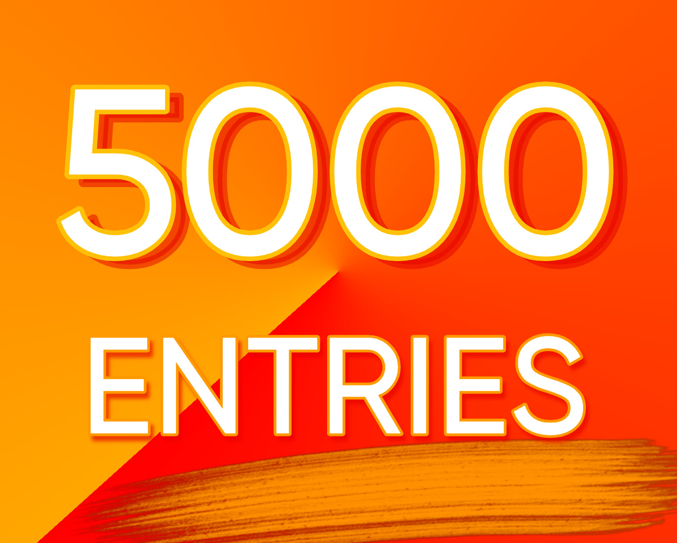 5000 Bonus Entries