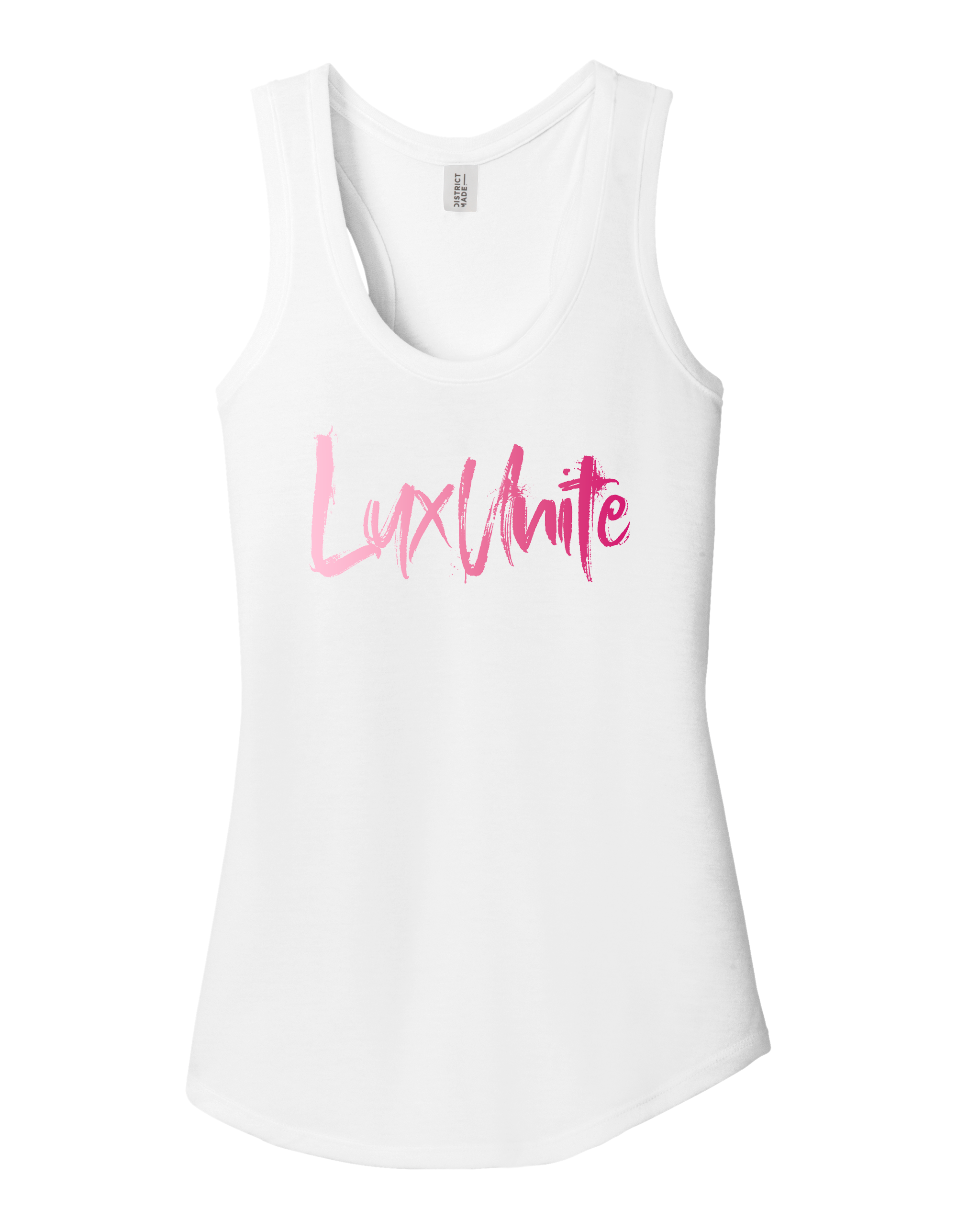 Paint Stroke Ladies Tank Pink